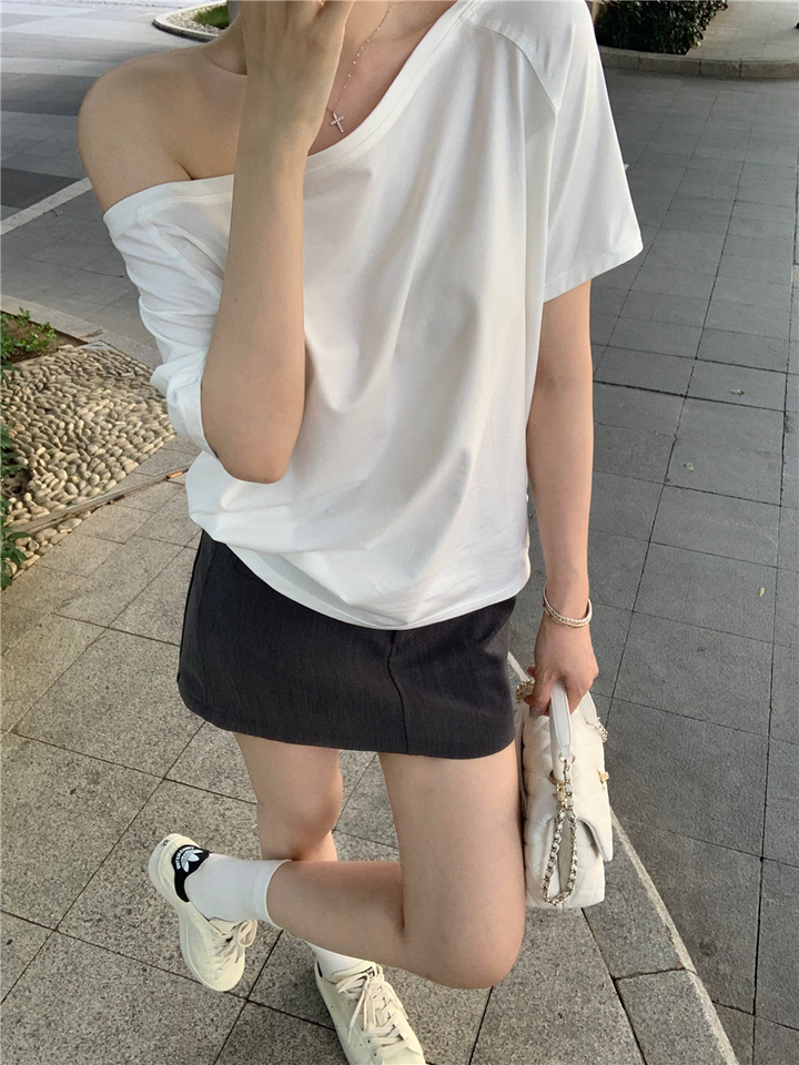 ★大人可愛いが叶うっ♡3色ワンショルTでオシャ見え確定コーデ♪★
